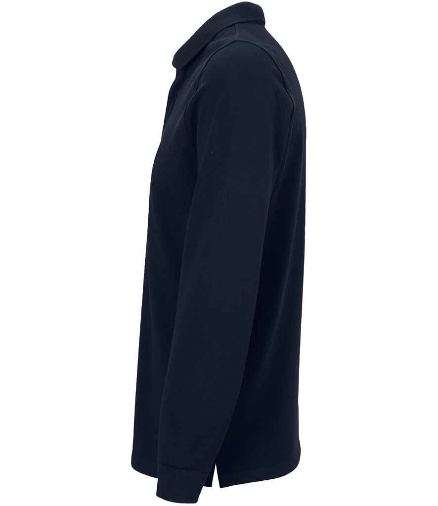 NEOBLU Owen Long Sleeve Piqué Polo Shirt | Night Blue