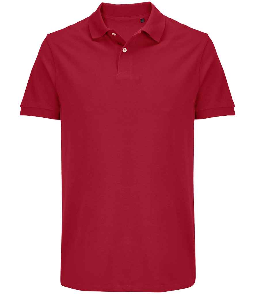 SOL'S Unisex Pacific Twin Piqué Polo Shirt | Folk Red