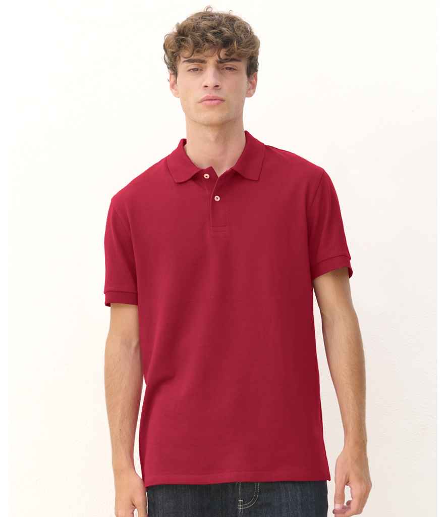 SOL'S Unisex Pacific Twin Piqué Polo Shirt | Folk Red