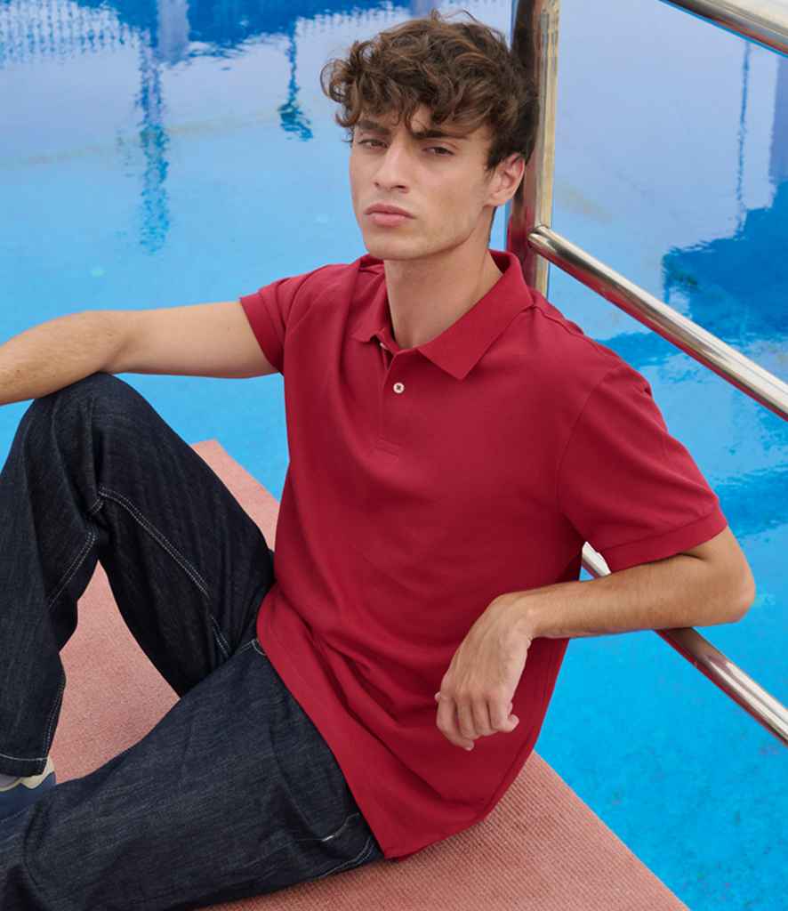 SOL'S Unisex Pacific Twin Piqué Polo Shirt | Folk Red