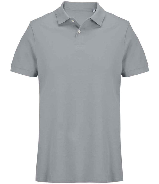 SOL'S Unisex Pacific Twin Piqué Polo Shirt | Pure Grey