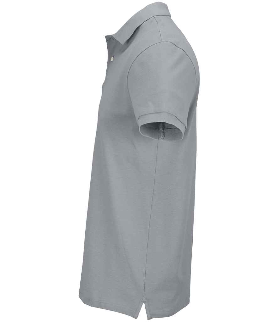 SOL'S Unisex Pacific Twin Piqué Polo Shirt | Pure Grey