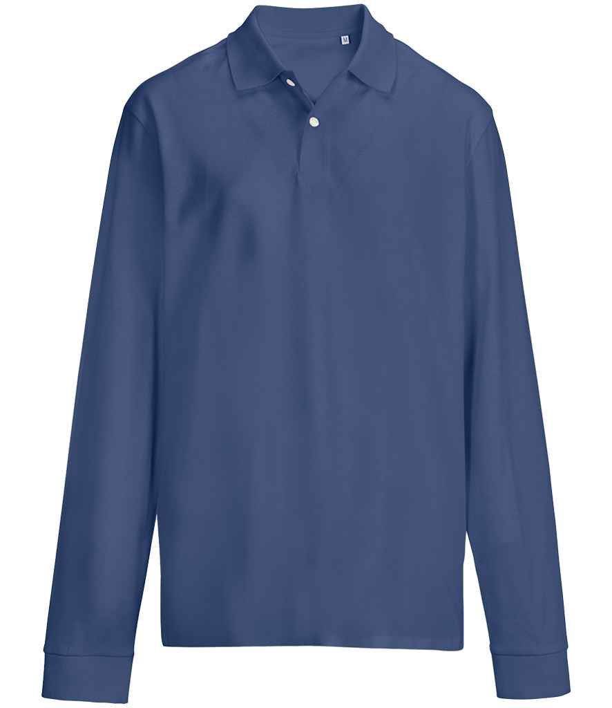 SOL'S Unisex Pacific Long Sleeve Piqué Polo Shirt | Denim