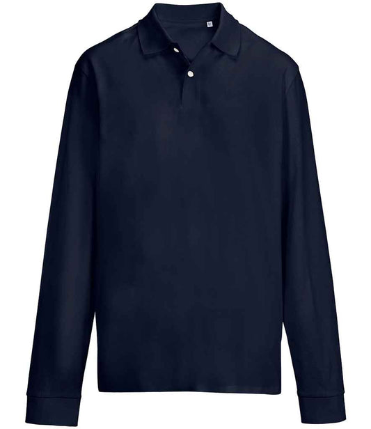 SOL'S Unisex Pacific Long Sleeve Piqué Polo Shirt | French Navy