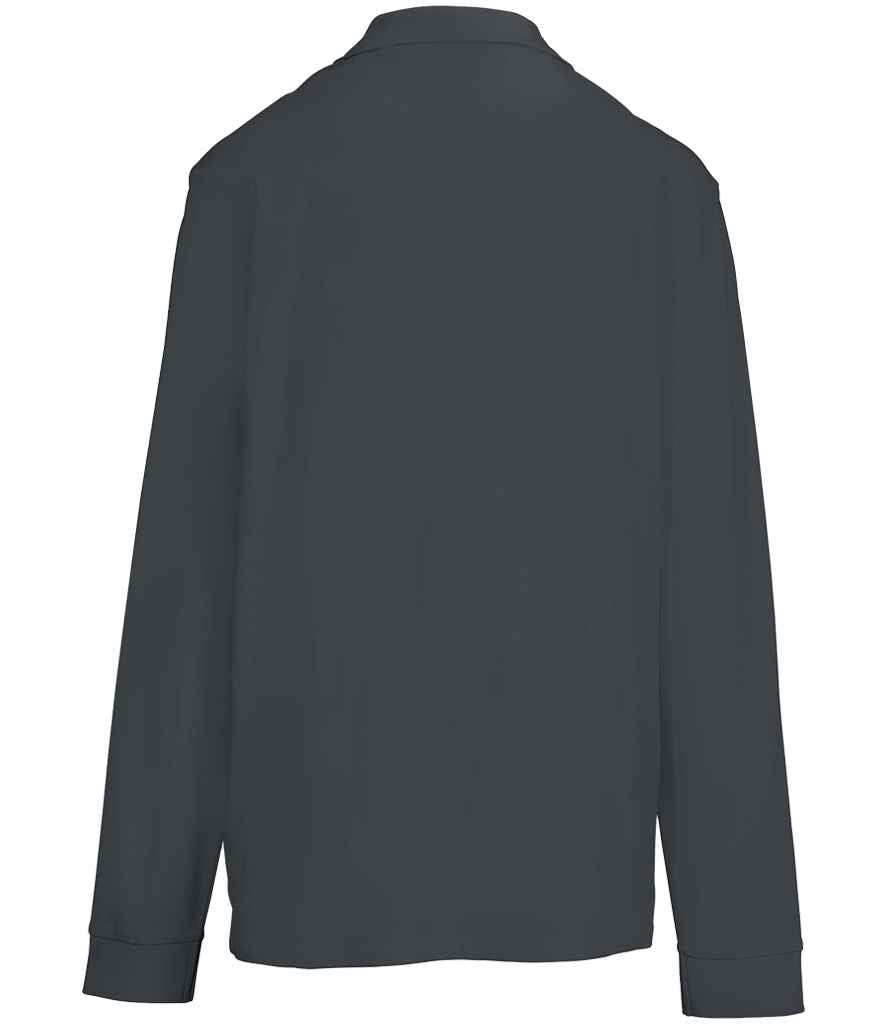 SOL'S Unisex Pacific Long Sleeve Piqué Polo Shirt | Mouse Grey