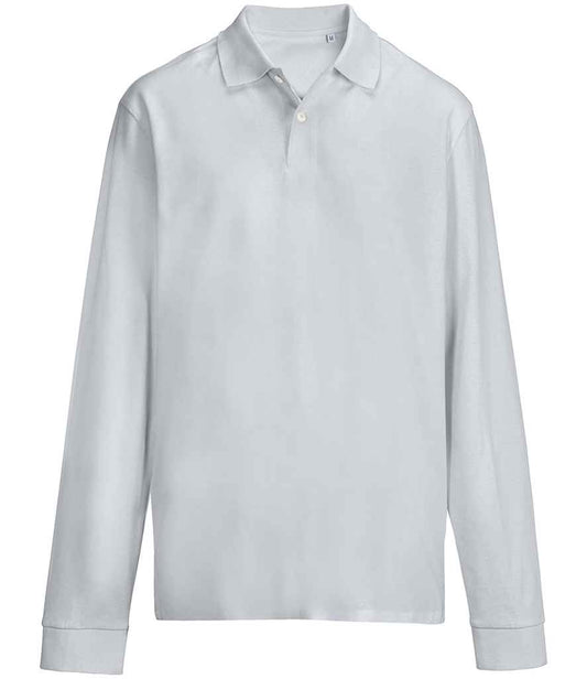 SOL'S Unisex Pacific Long Sleeve Piqué Polo Shirt | Pure Grey