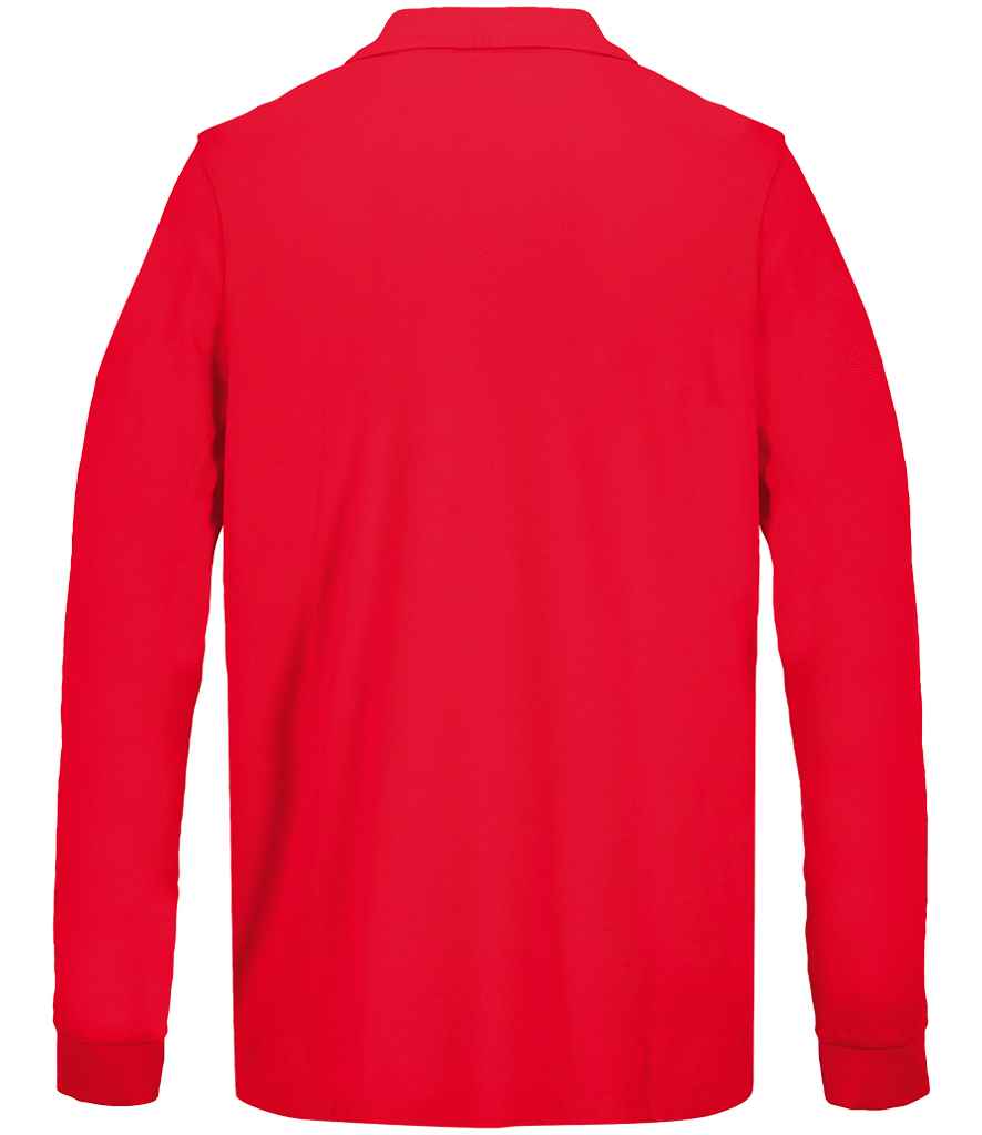 SOL'S Unisex Pacific Long Sleeve Piqué Polo Shirt | Red