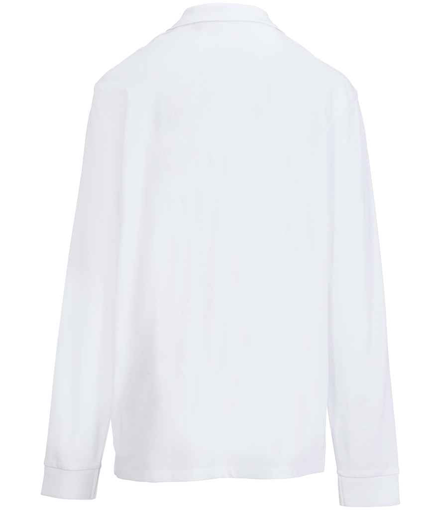 SOL'S Unisex Pacific Long Sleeve Piqué Polo Shirt | White
