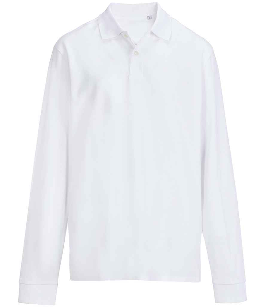 SOL'S Unisex Pacific Long Sleeve Piqué Polo Shirt | White
