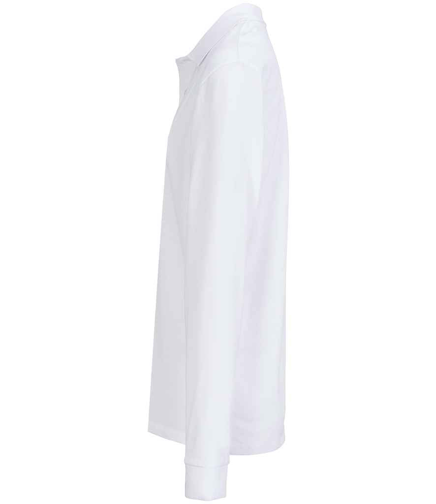 SOL'S Unisex Pacific Long Sleeve Piqué Polo Shirt | White