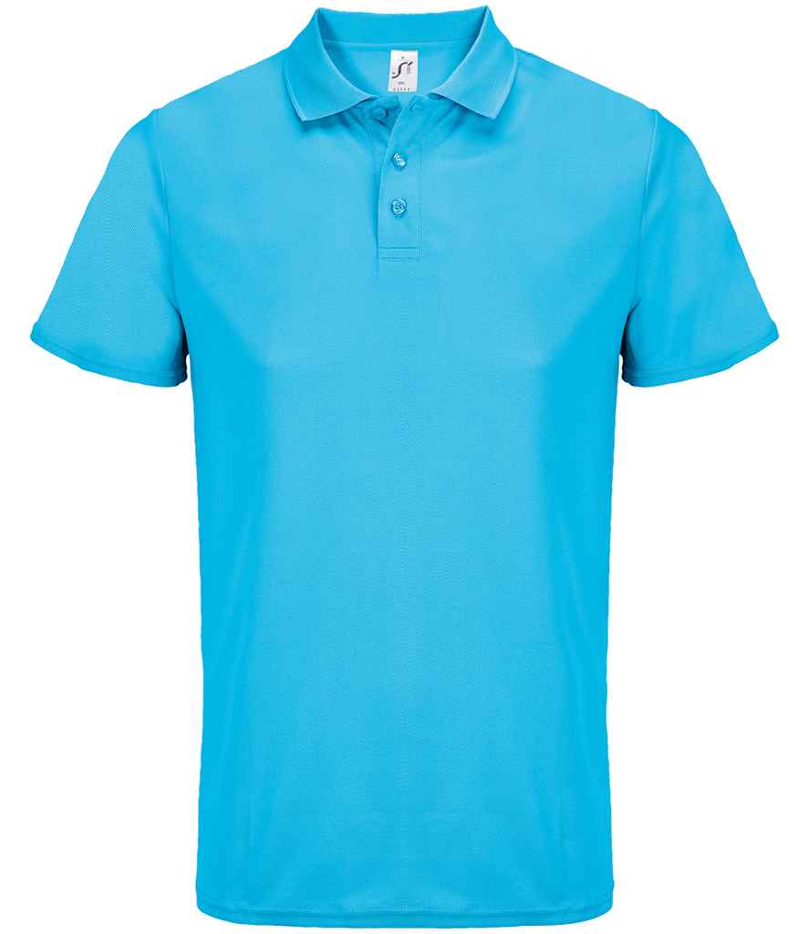 SOL'S Unisex Pitcher Recycled Polyester Piqué Polo Shirt | Aqua