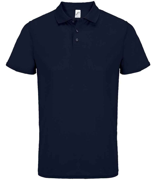 SOL'S Unisex Pitcher Recycled Polyester Piqué Polo Shirt | French Navy