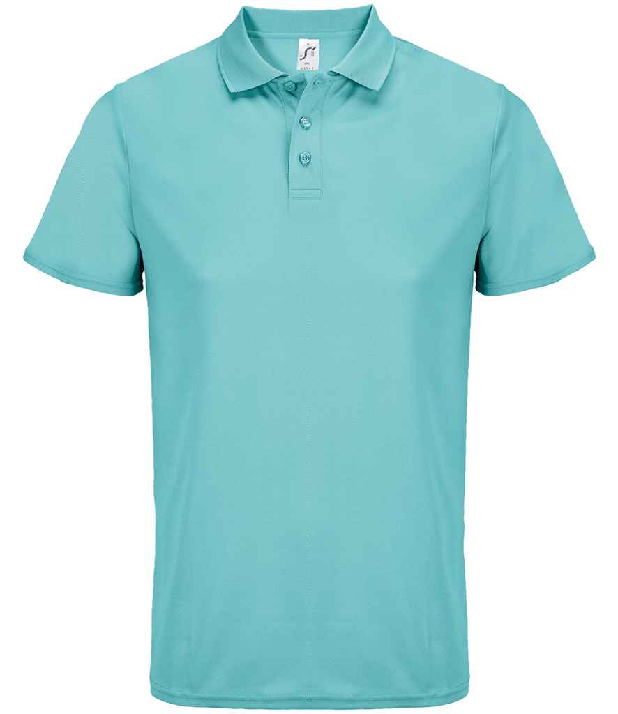 SOL'S Unisex Pitcher Recycled Polyester Piqué Polo Shirt | Pool Blue