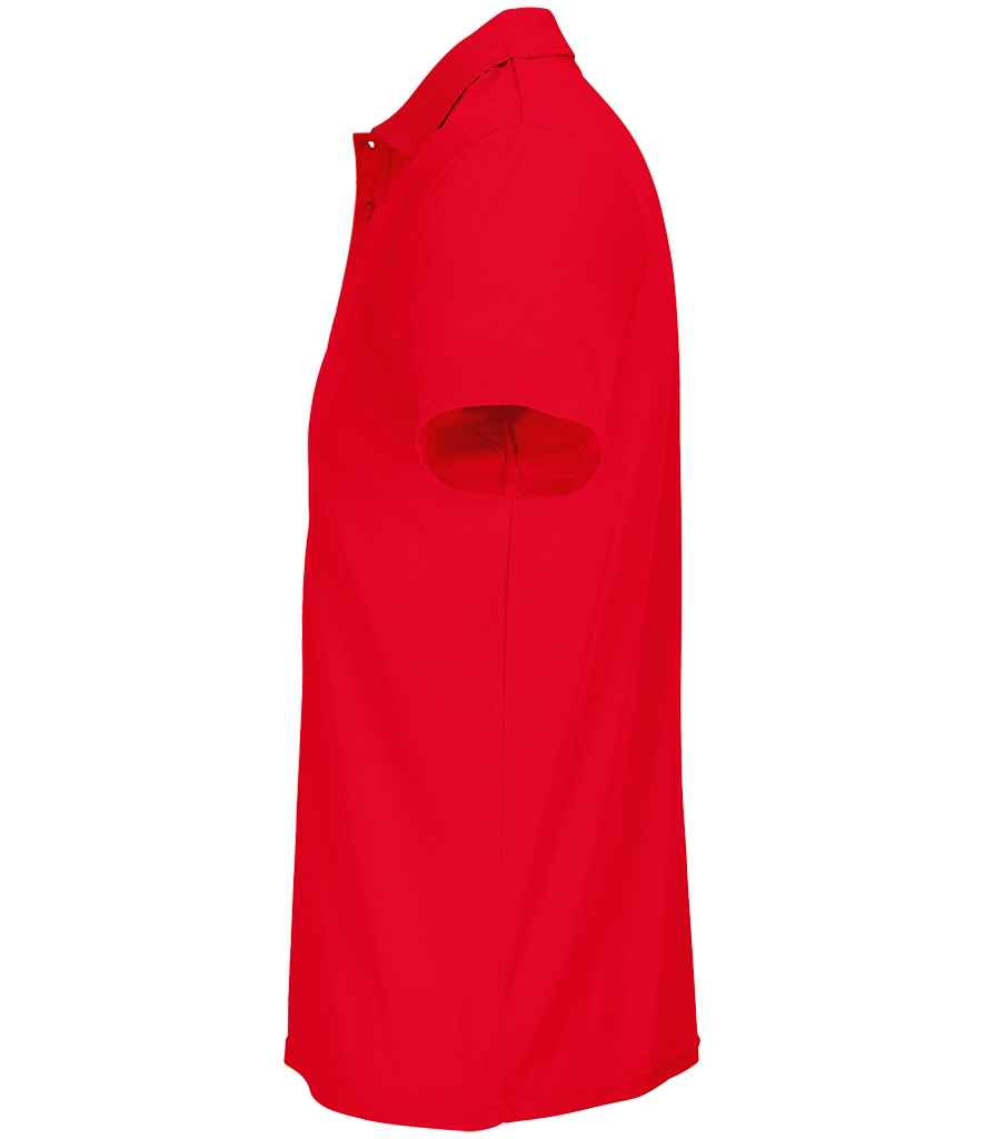 SOL'S Unisex Pitcher Recycled Polyester Piqué Polo Shirt | Red