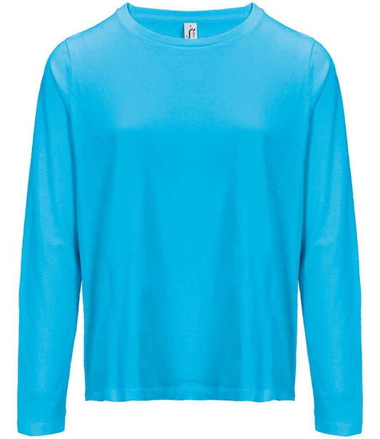 SOL'S Ladies Monarch Long Sleeve T-Shirt | Aqua