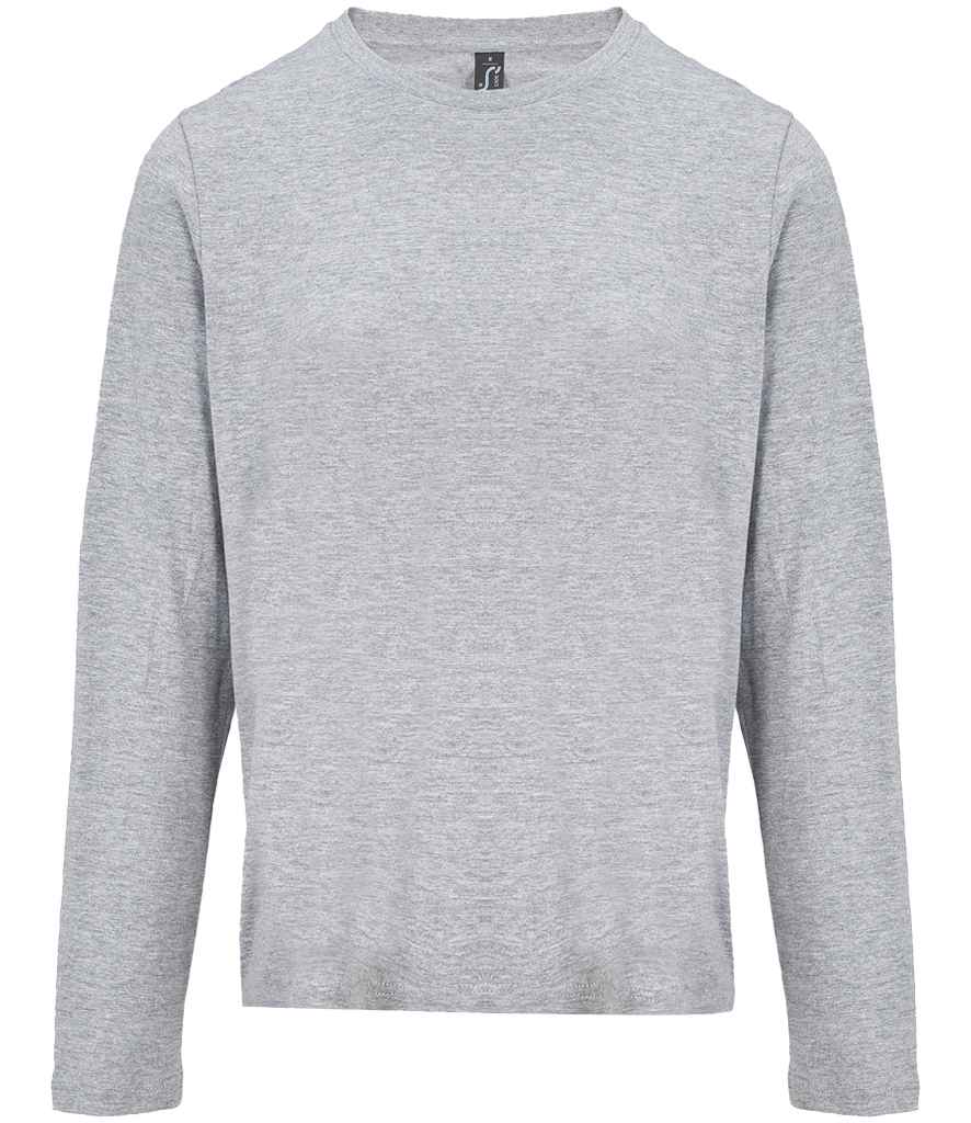 SOL'S Ladies Monarch Long Sleeve T-Shirt | Grey Marl