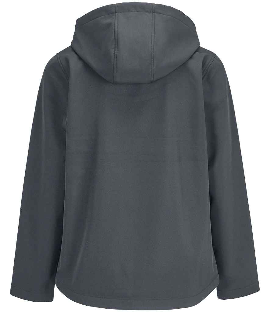 SOL'S Ladies Race Hooded Soft Shell Jacket | Charcoal