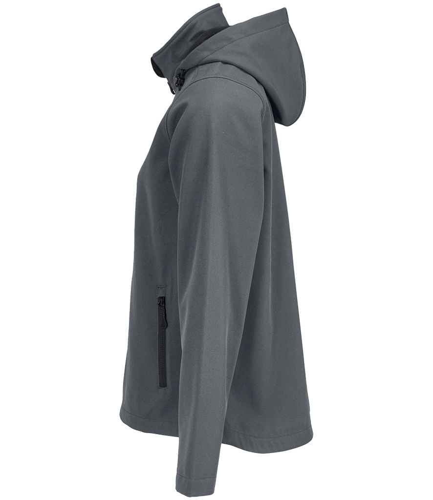SOL'S Ladies Race Hooded Soft Shell Jacket | Charcoal