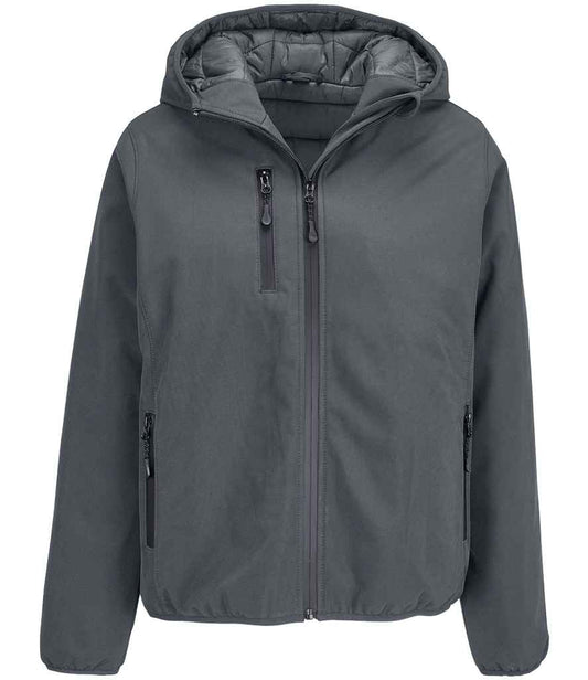 SOL'S Ladies Falcon Padded Soft Shell Jacket | Charcoal