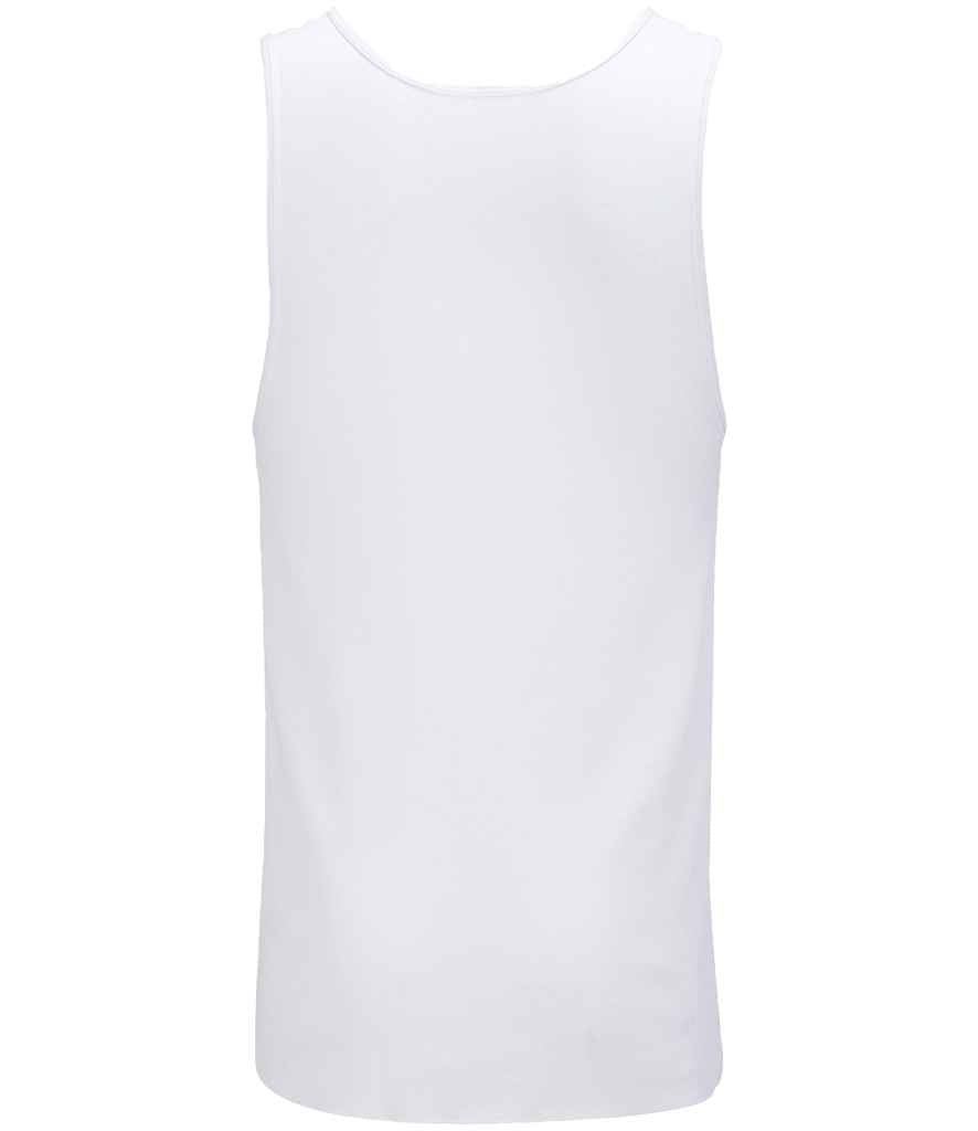 SOL'S Pablo Ribbed Tank Top | White