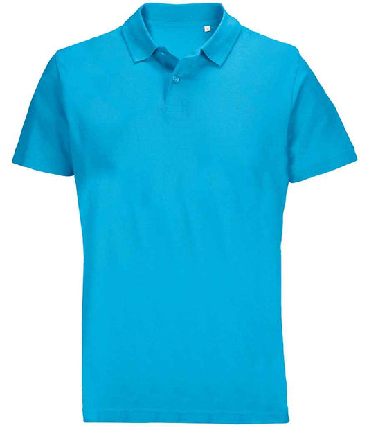 SOL'S Unisex Pulse Twin Piqué Polo Shirt | Aqua