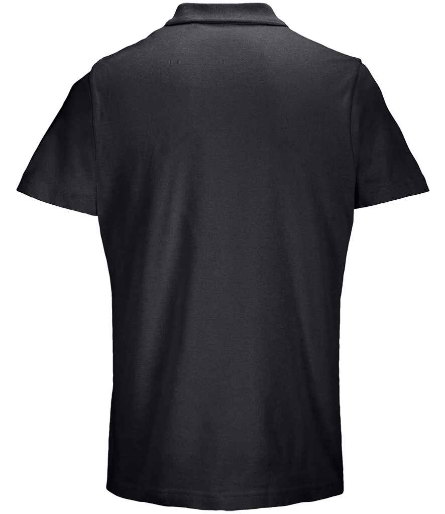 SOL'S Unisex Pulse Twin Piqué Polo Shirt | Black
