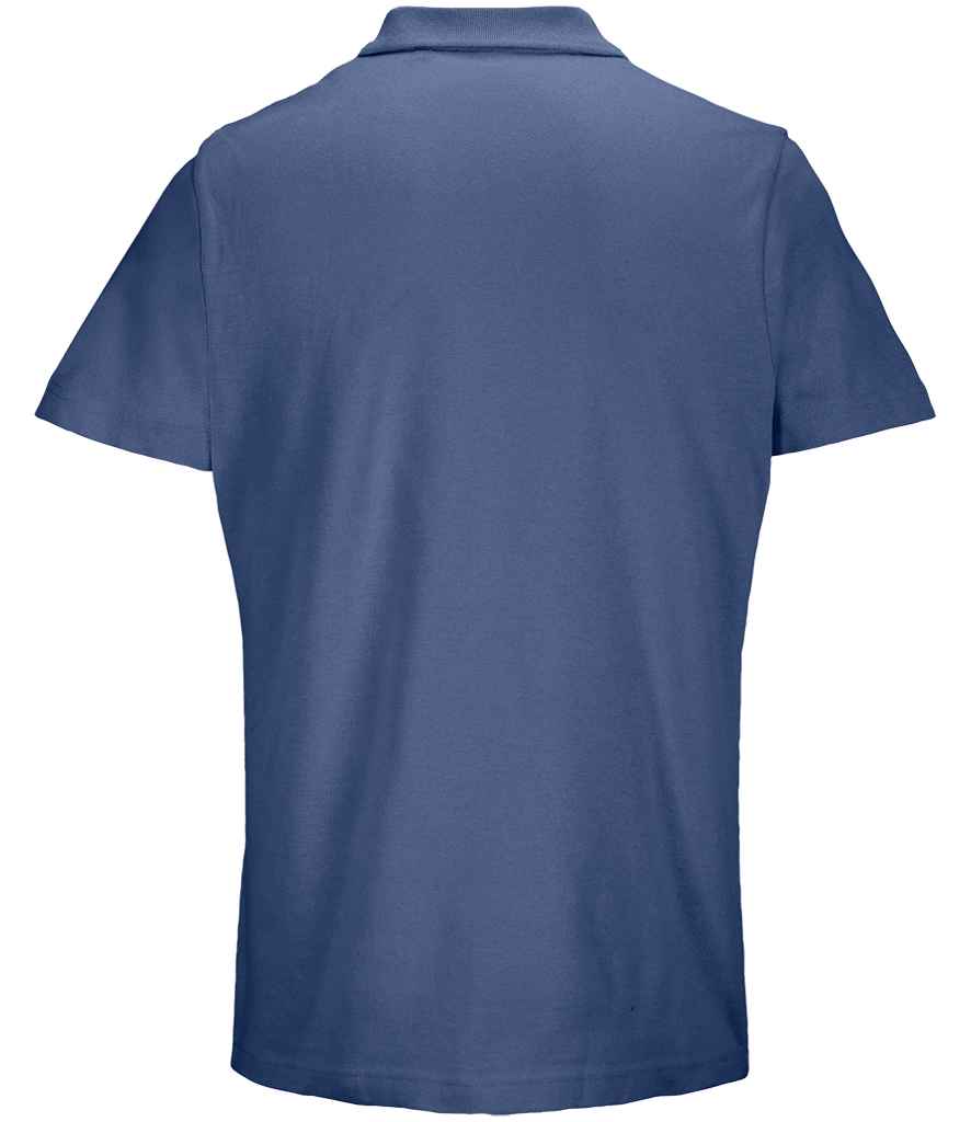 SOL'S Unisex Pulse Twin Piqué Polo Shirt | Denim