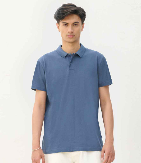 SOL'S Unisex Pulse Twin Piqué Polo Shirt | Denim