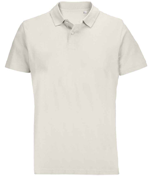 SOL'S Unisex Pulse Twin Piqué Polo Shirt | Off White