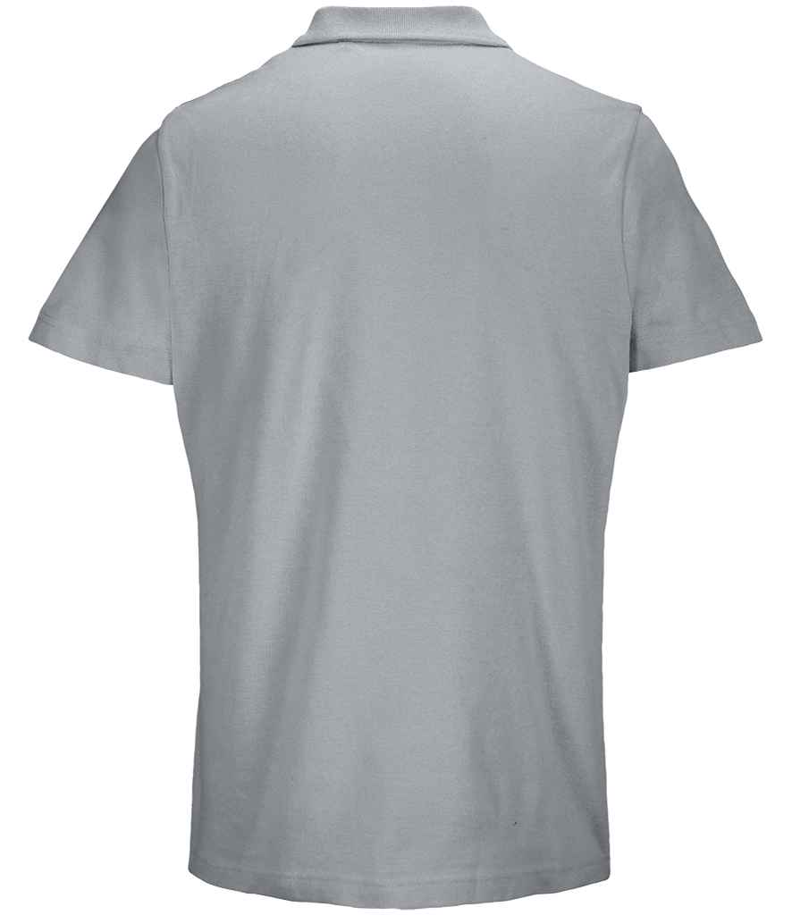 SOL'S Unisex Pulse Twin Piqué Polo Shirt | Pure Grey