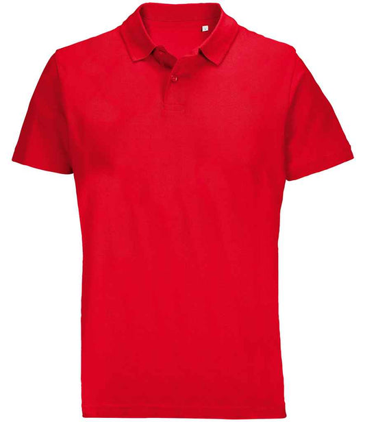 SOL'S Unisex Pulse Twin Piqué Polo Shirt | Red