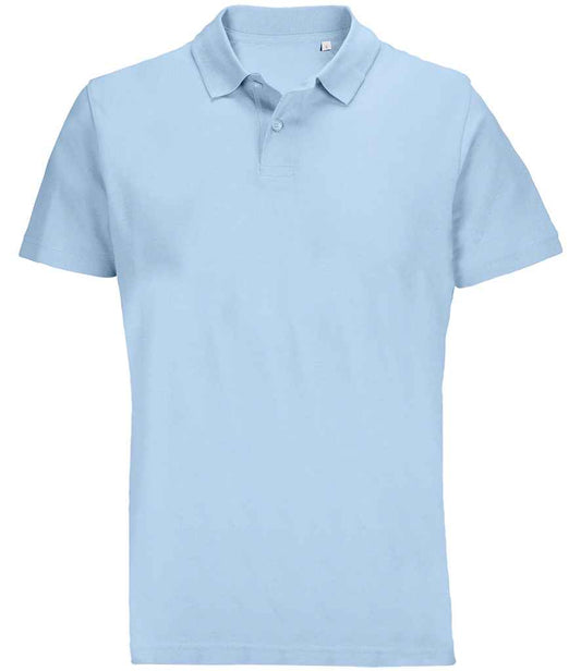SOL'S Unisex Pulse Twin Piqué Polo Shirt | Sky Blue