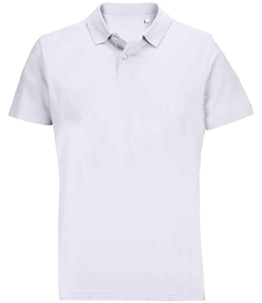 SOL'S Unisex Pulse Twin Piqué Polo Shirt | White