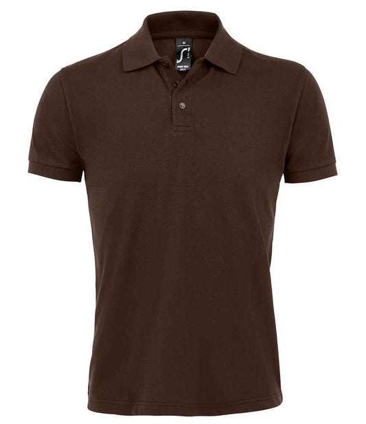 SOL'S Prime Poly/Cotton Piqué Polo Shirt | Chocolate