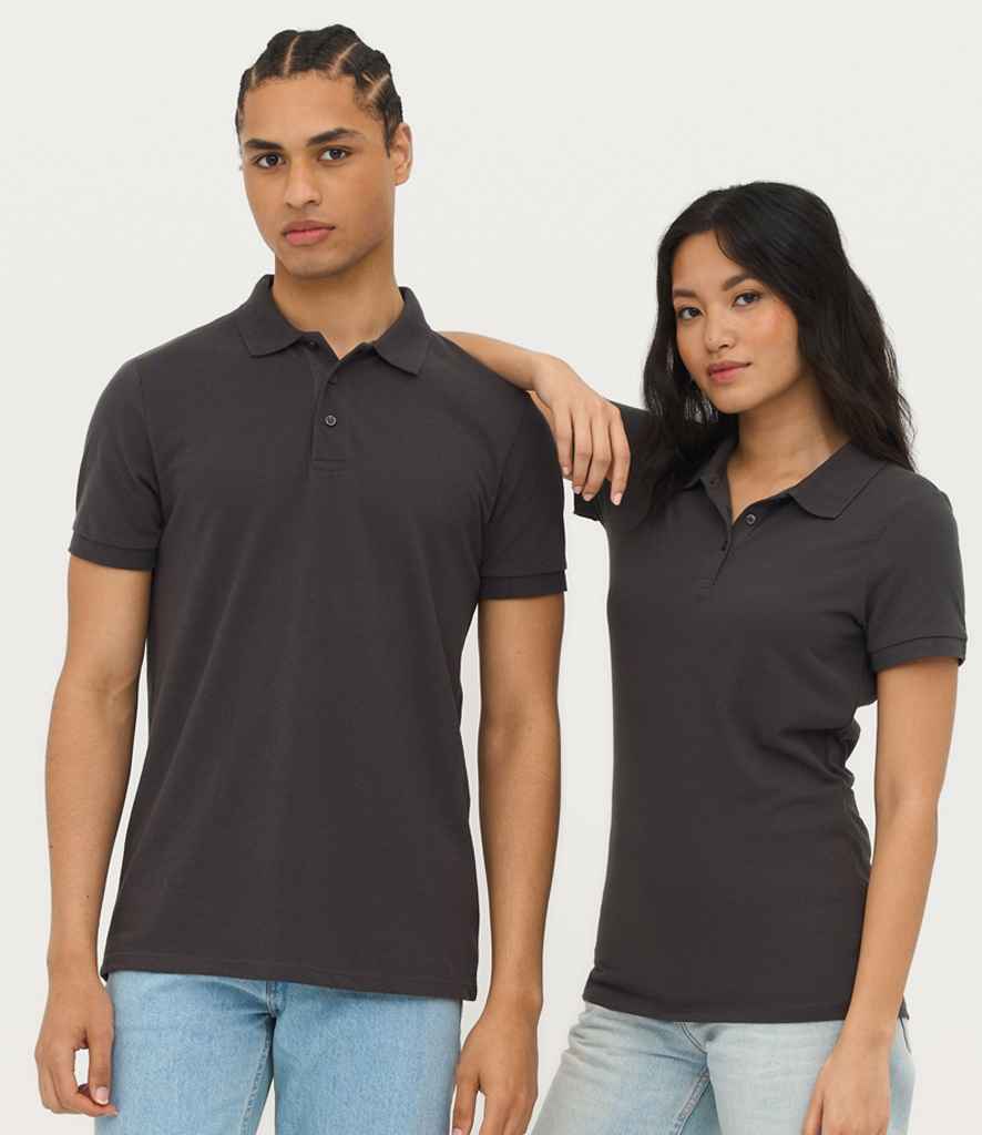 SOL'S Prime Poly/Cotton Piqué Polo Shirt | Dark Grey