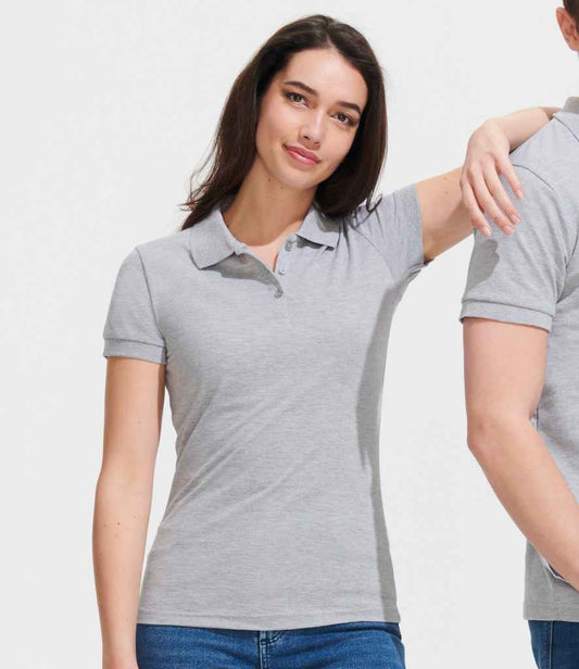 SOL'S Ladies Prime Poly/Cotton Piqué Polo Shirt | Grey Marl