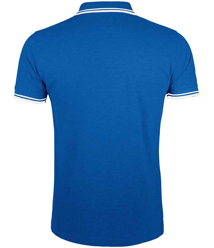 SOL'S Pasadena Tipped Cotton Piqué Polo Shirt | Royal Blue/White