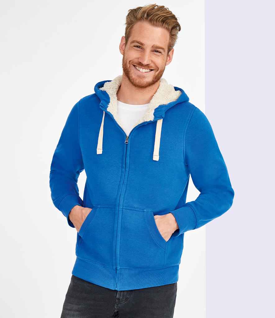 SOL'S Unisex Sherpa Hooded Jacket | Royal Blue