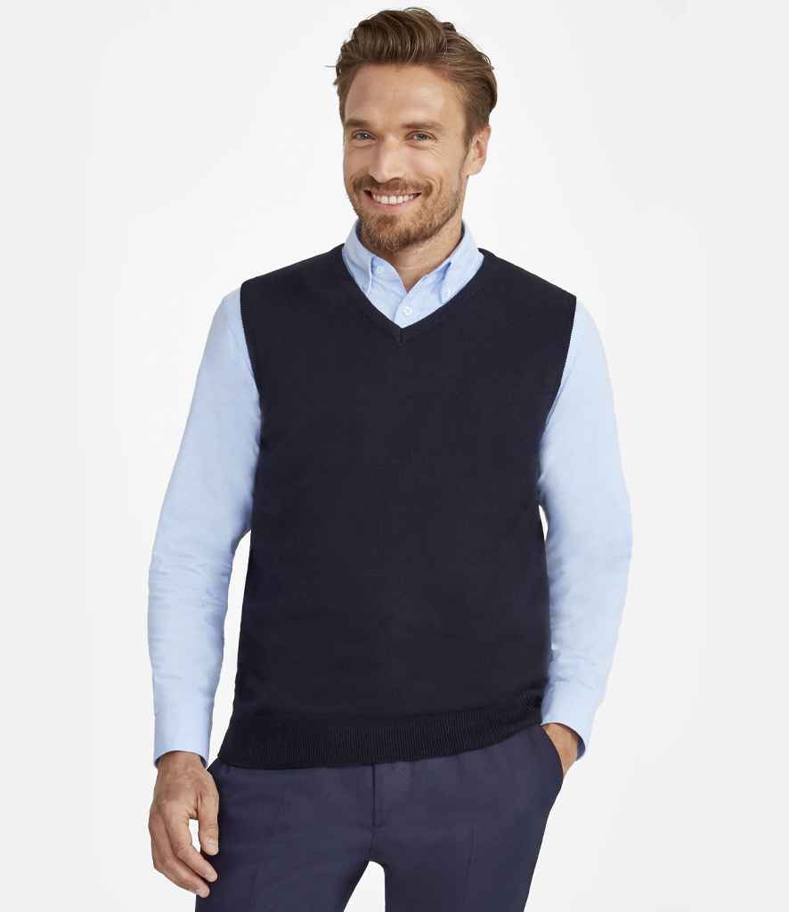 SOL'S Unisex Gentlemen Sleeveless Cotton Acrylic V Neck Sweater | Navy