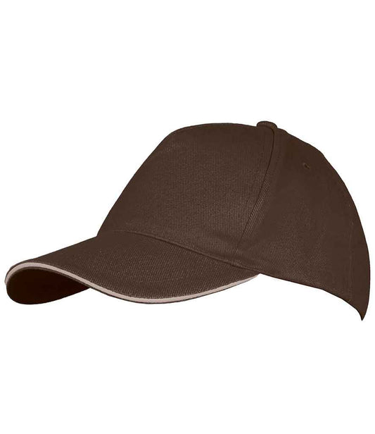 SOL'S Long Beach Cap | Chocolate/Beige
