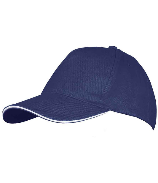 SOL'S Long Beach Cap | French Navy/White