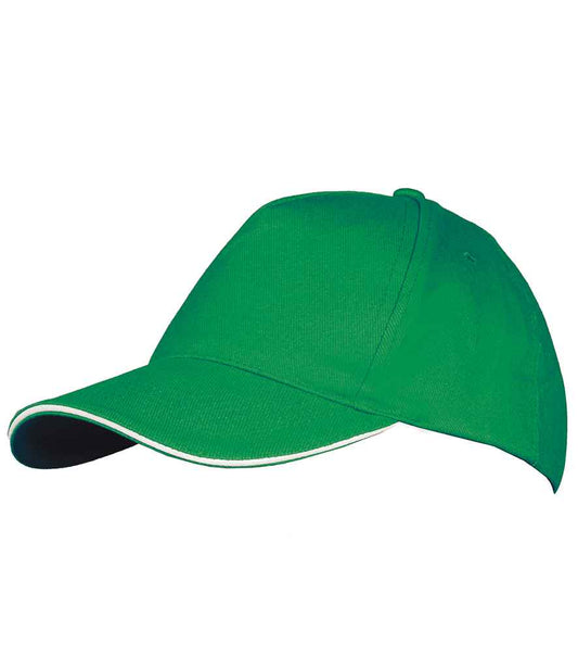 SOL'S Long Beach Cap | Kelly Green/White
