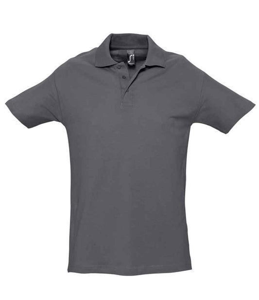 SOL'S Spring II Heavy Cotton Piqué Polo Shirt | Mouse Grey