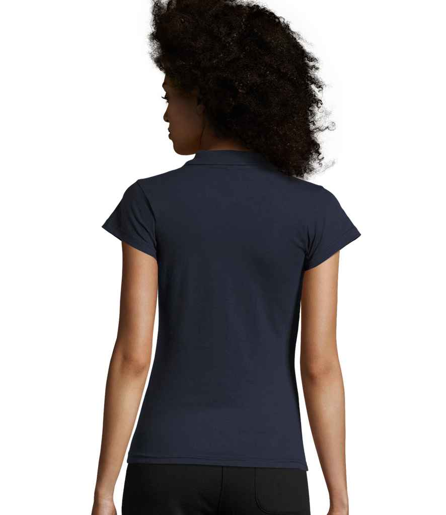 SOL'S Ladies Prescott Cotton Jersey Polo Shirt | French Navy