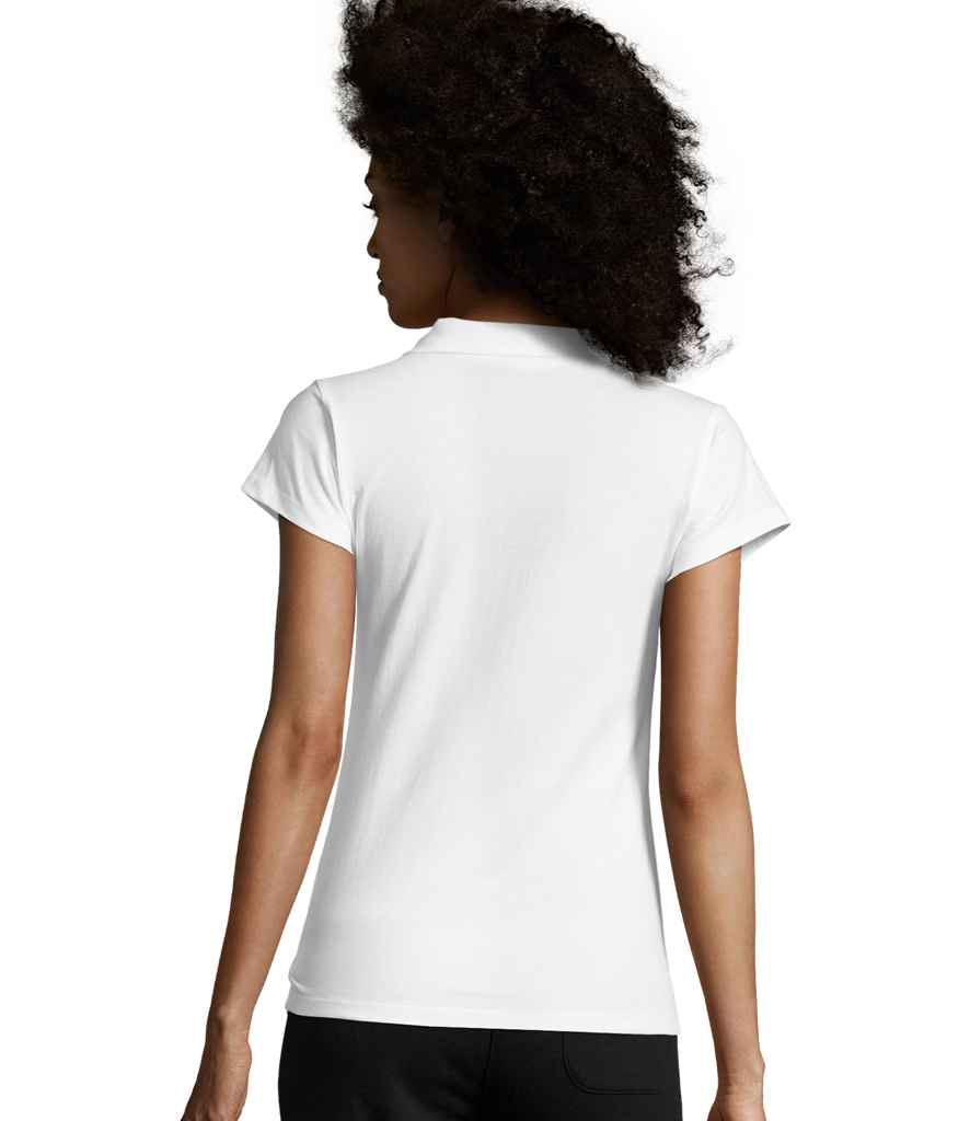 SOL'S Ladies Prescott Cotton Jersey Polo Shirt | White