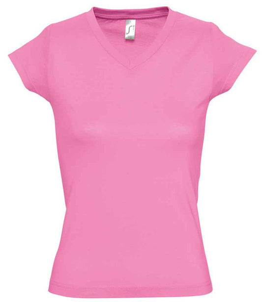 SOL'S Ladies Moon V Neck T-Shirt | Orchid Pink
