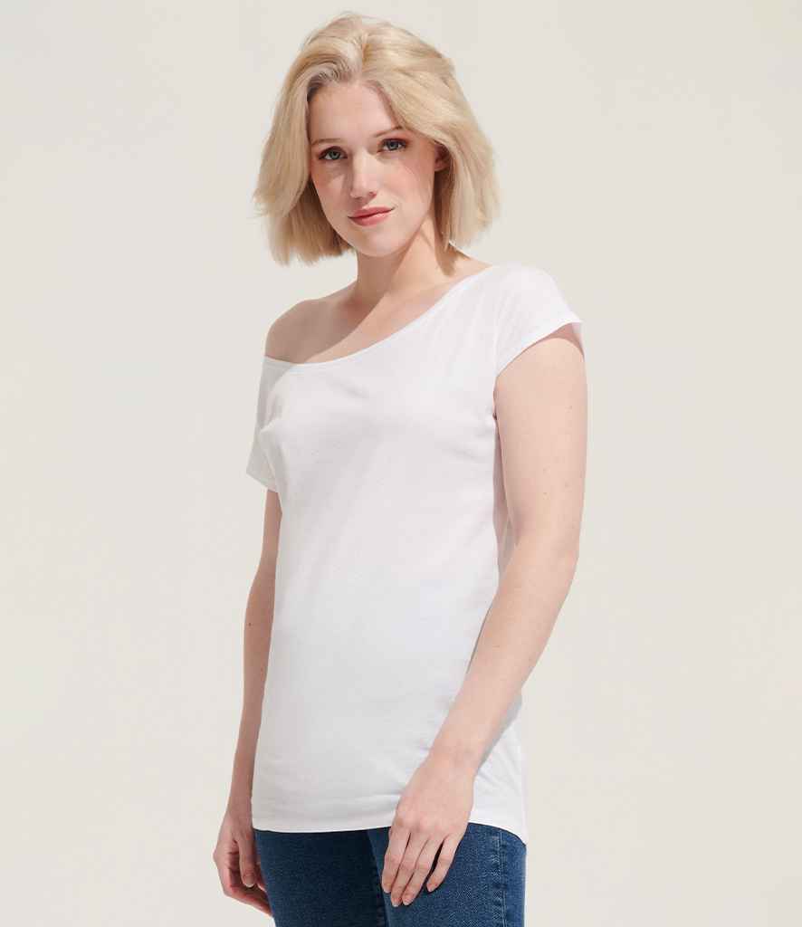 SOL'S Ladies Marylin Long T-Shirt | White