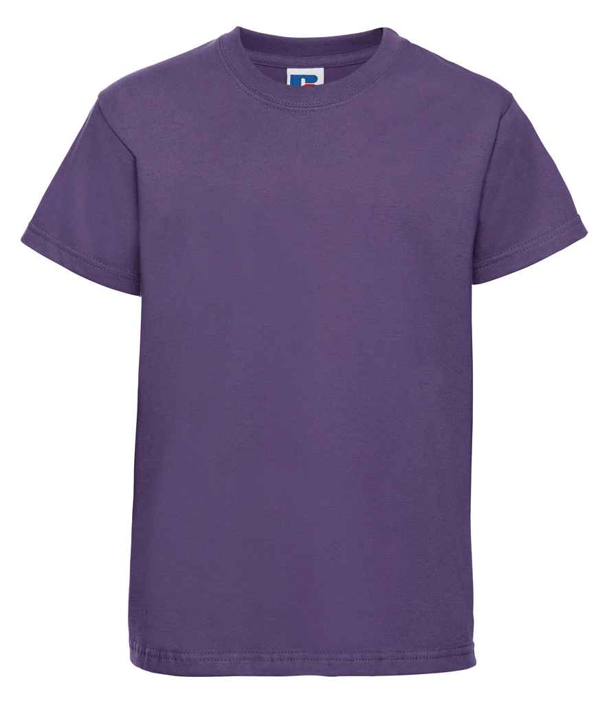 Russell Schoolgear Kids Classic Ringspun T-Shirt | Purple