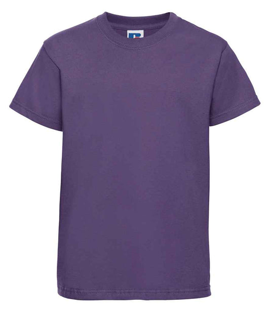 Russell Schoolgear Kids Classic Ringspun T-Shirt | Purple