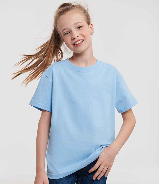 Russell Schoolgear Kids Classic Ringspun T-Shirt | Sky Blue